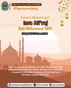 Isra' Mi'raj 27 Rajab 1447 H/16 Januari 2026